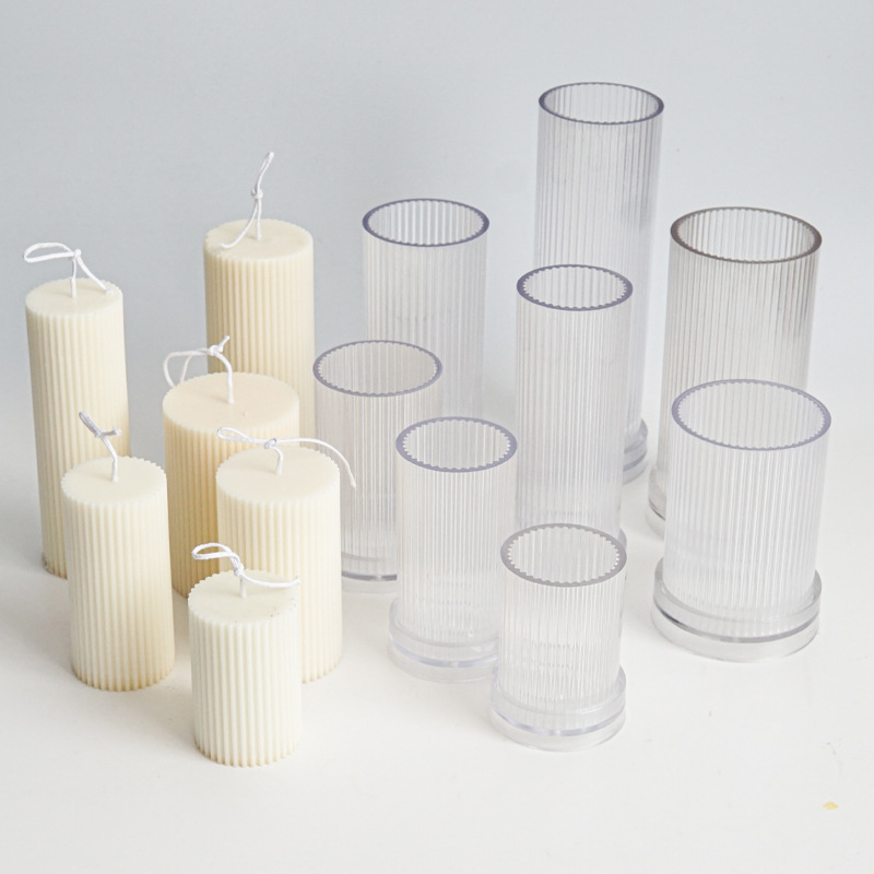 Candle Making Kits - Yeni DIY İnce Çizgili yuvarlak Ince