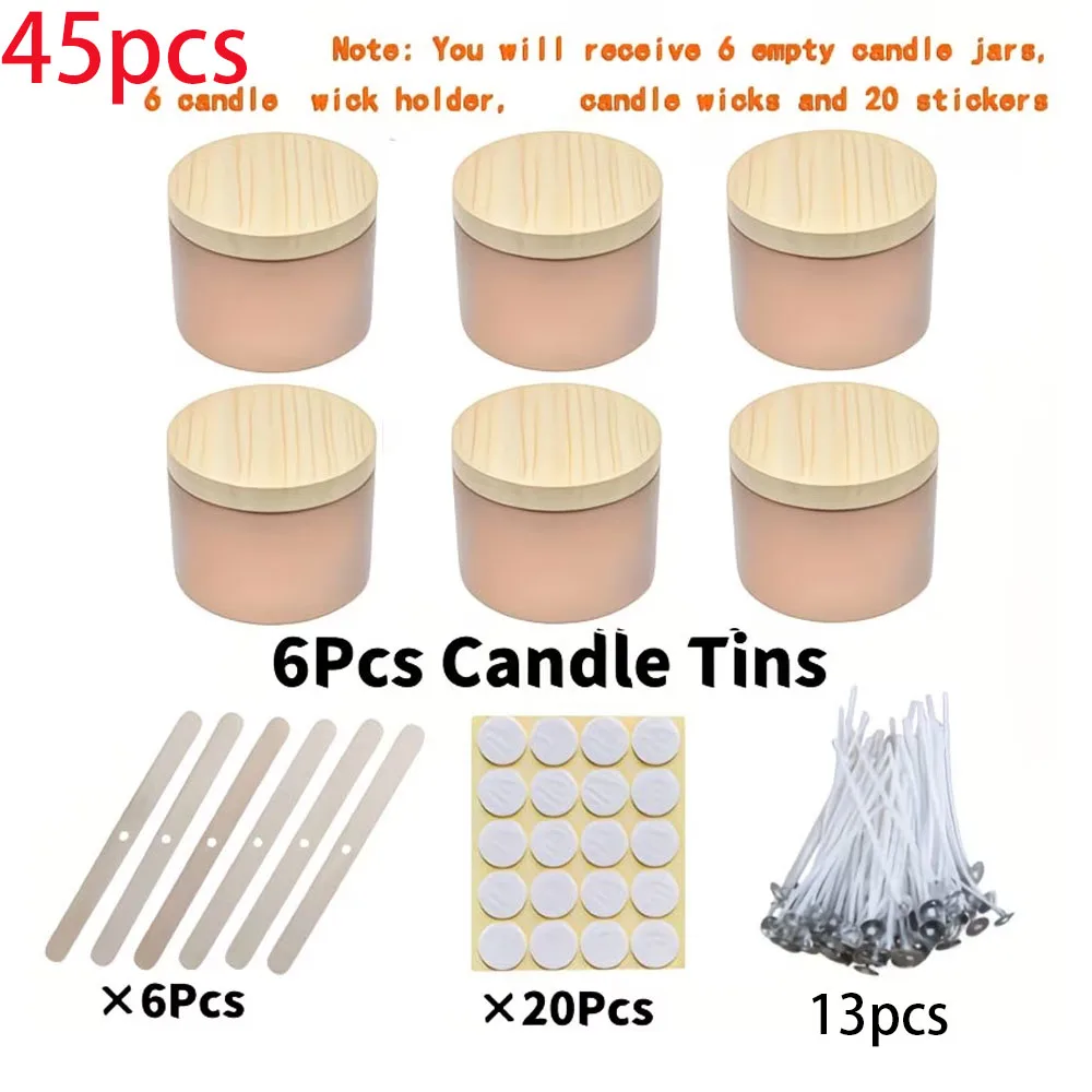 45 adet Gül Altın Rengi Metal  - Candle Making Jars With Lids incelemesi ve fiyatı